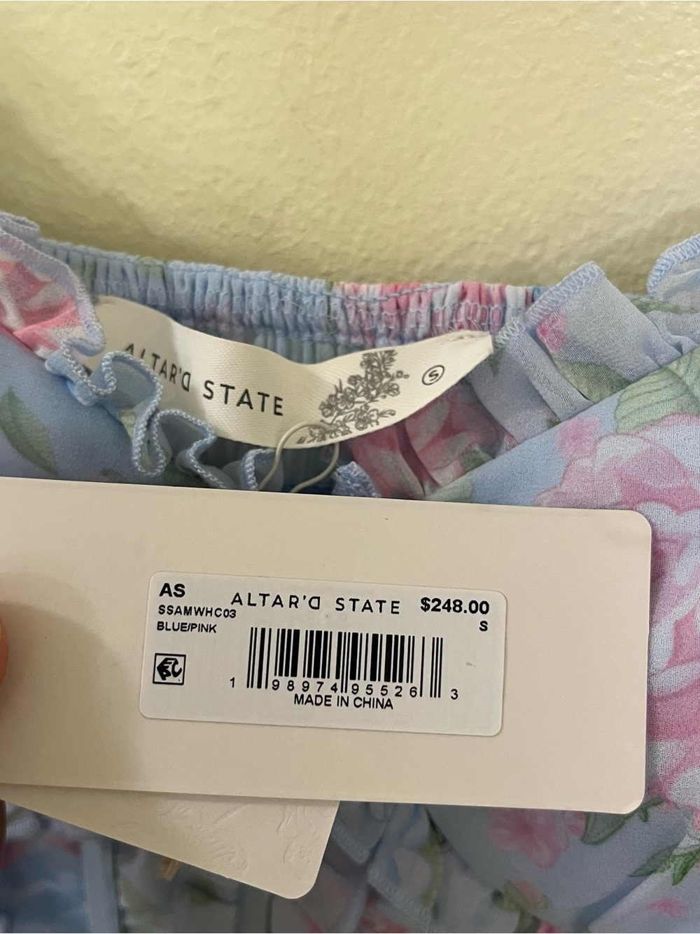 NEW NEW Altar’d State Blue and Pink Rhiannon Floral Maxi Dress Size XS, S, & L - Picture 12 of 16
